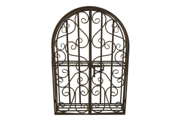 Edelrostoptik Wandregal, klappbar