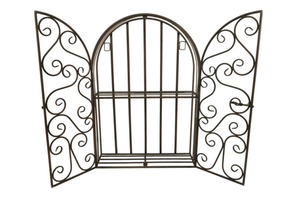 Edelrostoptik Wandregal, klappbar