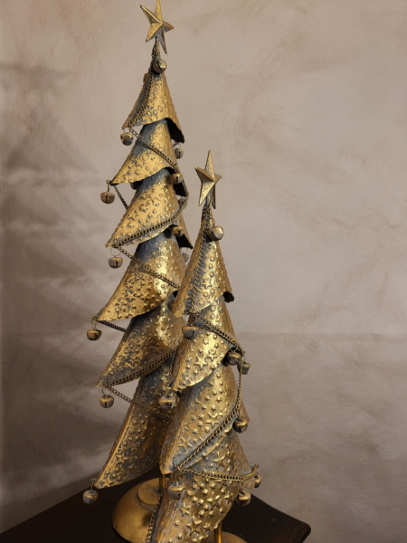 Weihnachtsbaum Balas mit Glocken, gold