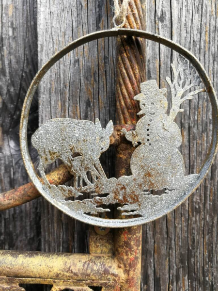 Dekohänger Nuri Schneemann, altgold
