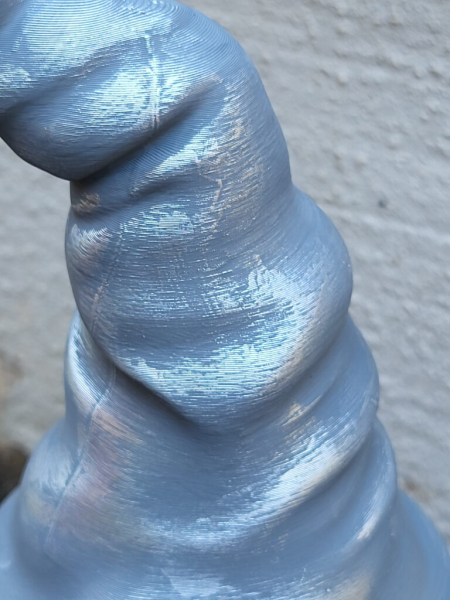 Kunststoff Wichtel Frederikson, grau-silber