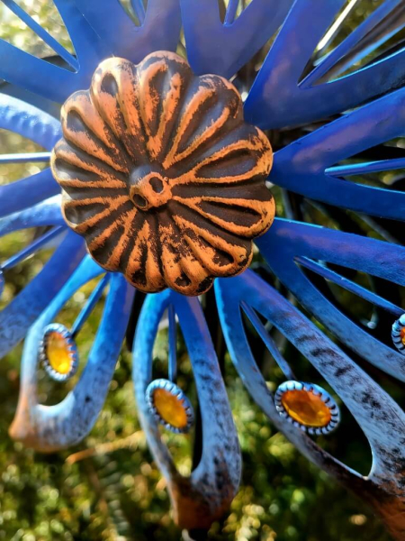 Metallwindrad Aeon, blau-bronze