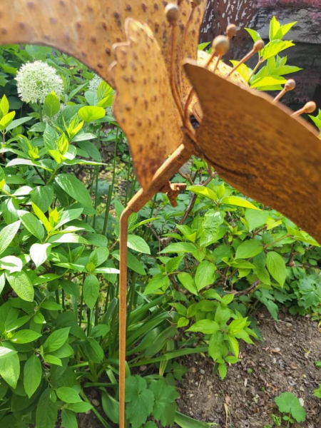 Edelrost Windrad Blüte groß