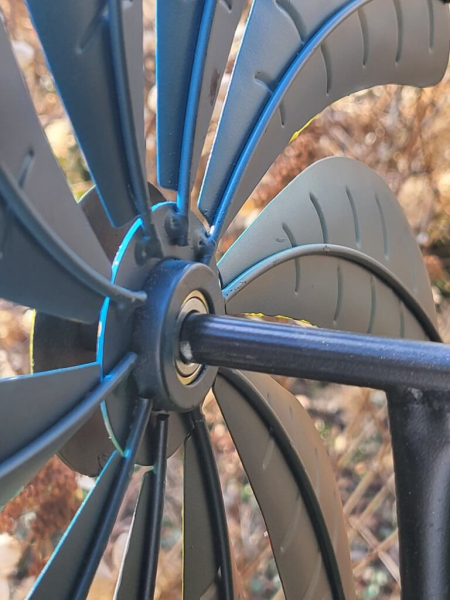 Metallwindrad Regenbogen, einfach