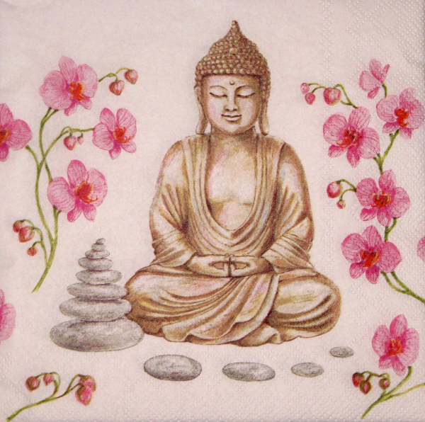 asiatische Serviette Buddha