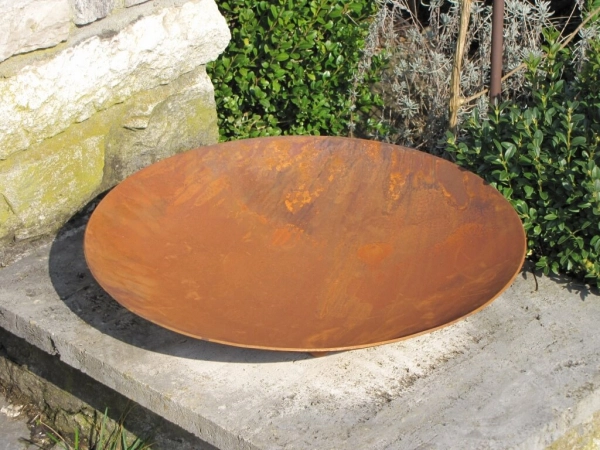 Edelrost Pflanzschale rund 48 cm