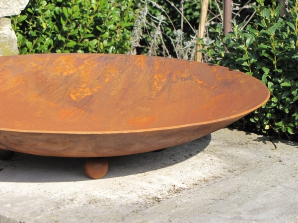 Edelrost Pflanzschale rund 48 cm