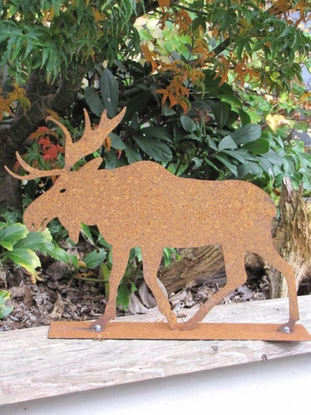 Edelrost Elch Rudolph 16 cm bis 45 cm