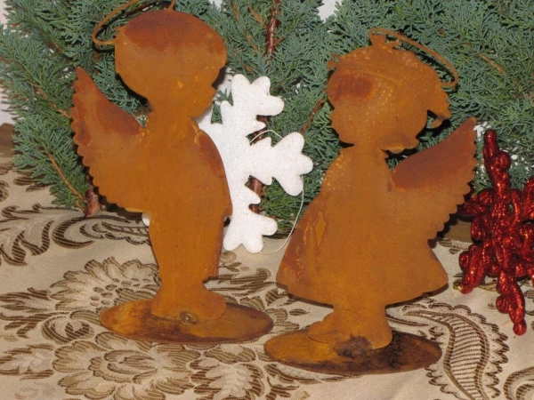 Edelrost Engel Leo und Engel Lotta