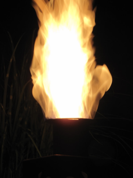Feuertopf Metall mit Edelrost