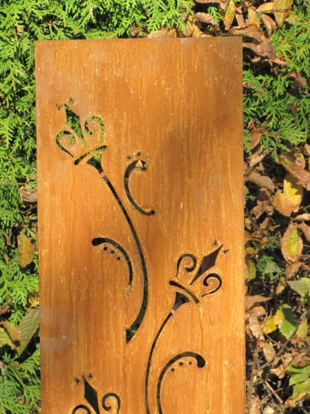 Edelrost Gartenschild Kronen