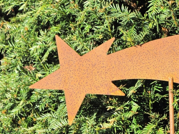 Edelrost Gartenstecker Komet