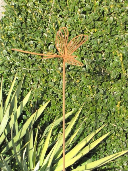 Edelrost Gartenstecker Libelle