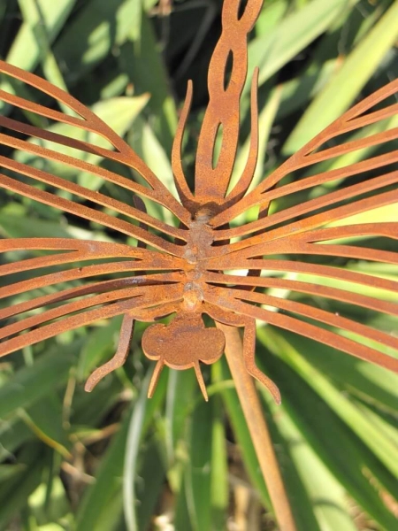 Edelrost Gartenstecker Libelle