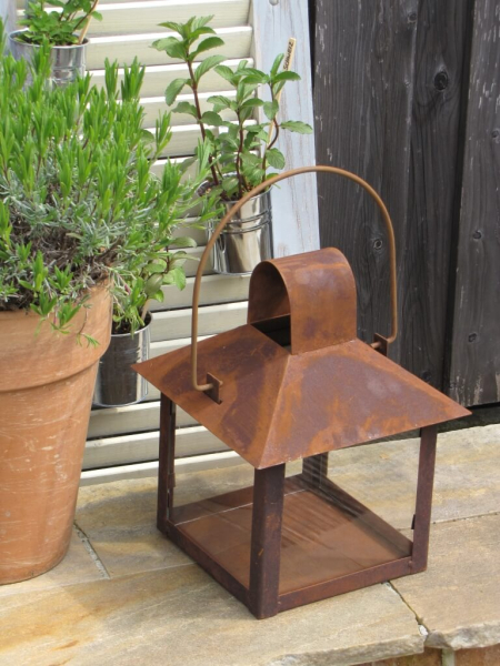 Edelrost Laterne Bari, 32 cm