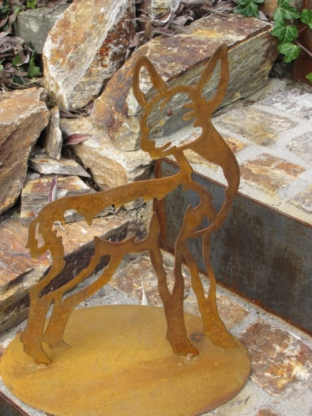 Edelrost Reh Silhouette 41 cm