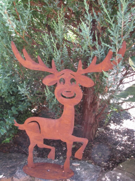 Edelrost Rentier Rupert, 50 cm