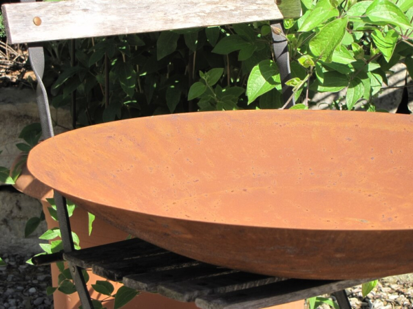 Edelrost Pflanzschale rund 60 cm