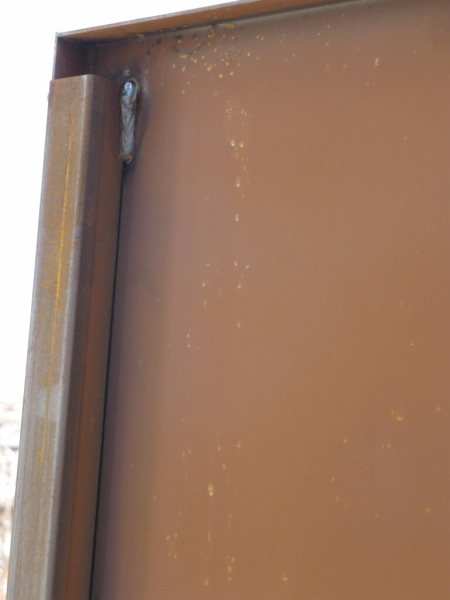 Edelrost Sichtschutzwand Löwenzahn