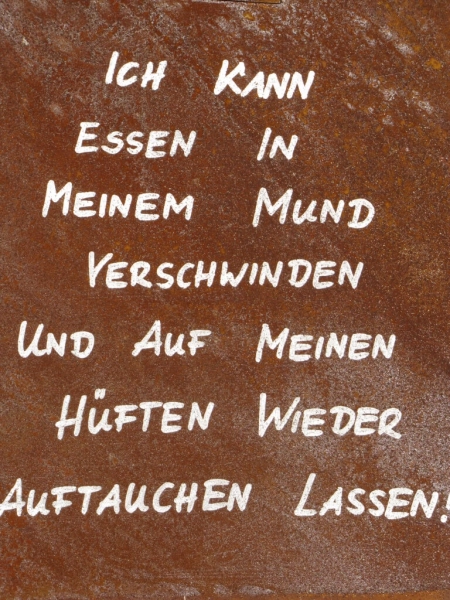 Edelrost Schild Bierkrug