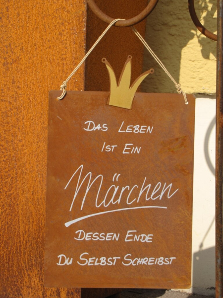 Edelrost Gedichttafel Märchen