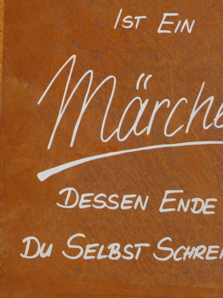 Edelrost Gedichttafel Märchen