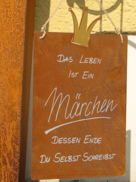 Edelrost Gedichttafel Märchen