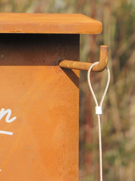 Edelrost Wetterstation zum Stecken