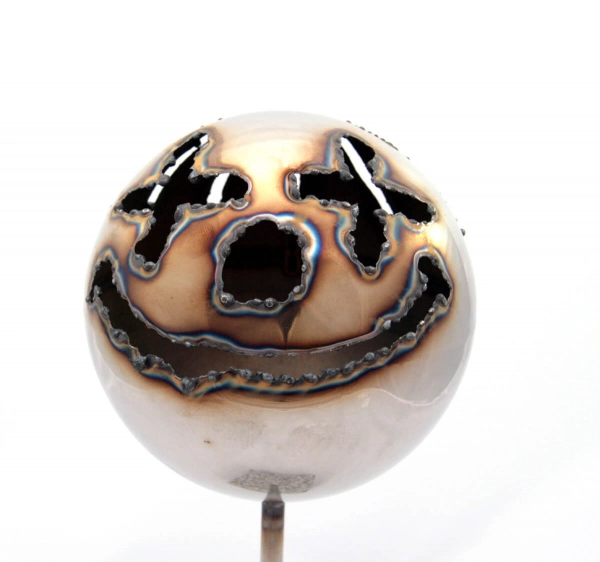 Edelstahl Gartenstecker Feuerfratze Clown