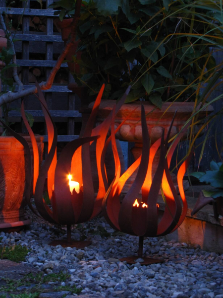 Feuerblume brenntopf Fiamma klein auf Platte