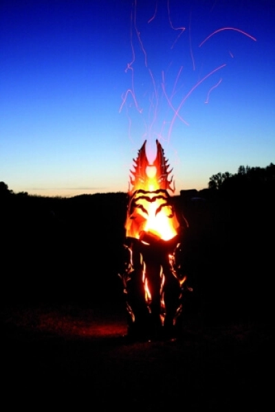 Edelrost Feuersäule Feuerdrache