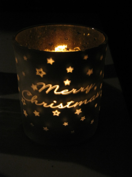 Windlicht Merry Christmas