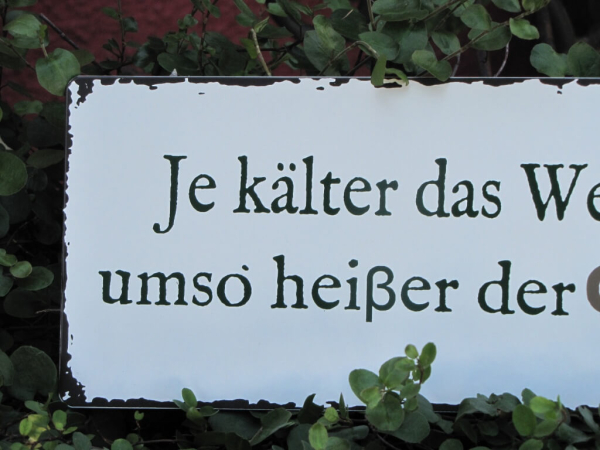 Shabby Chic Metallspruchschild "heißer Grill"