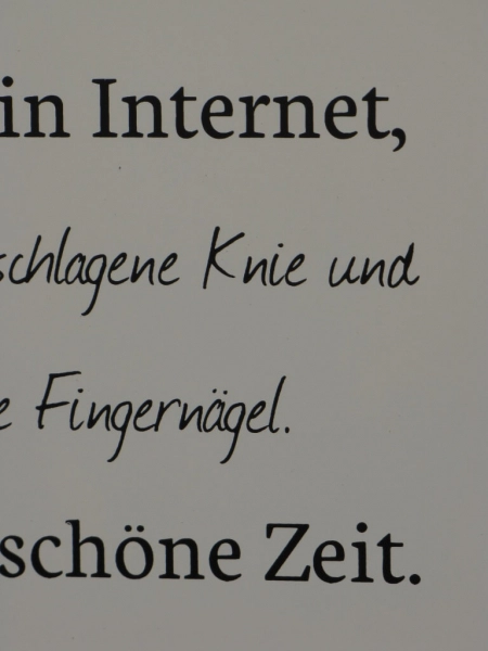 Shabby Chic Metallspruchschild Kinder Internet