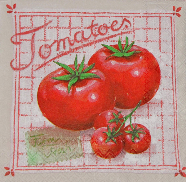 Serviette Tomaten