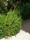 Edelrost Gartenstecker Rankhilfe Blatt groß