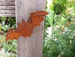 Edelrost Fledermaus zum Schrauben
