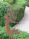 Edelrost Gartenstecker Engel Aurelie, 55 cm