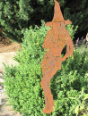 Gartenstecker Hexe