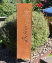 Edelrost Gartenstele Lieblingsplatz