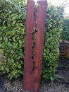 Edelrost Sichtschutzelement Stele Riss, 180 cm, oben offen