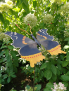 Edelrost Gartenstecker Schmetterling Admiral