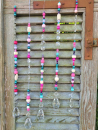 Hippie-Boho Hänger (1 Strang) mit Kristall, pink-lila-türkis