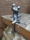 Steampunk Frosch Sydney aus Polyresin