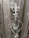 Gartenstecker Teelichthalter Lilie, Shabby