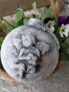 Shabby Dekokugel Angel, grau