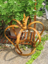 Dekokrone Mito aus Edelrost, 36 cm