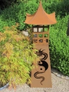 Edelrost Säule Asia Dragon Tower