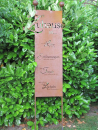 Edelrost Gartenschild "Zuhause"