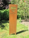 VFB Stuttgart Gartenstele in Edelrost